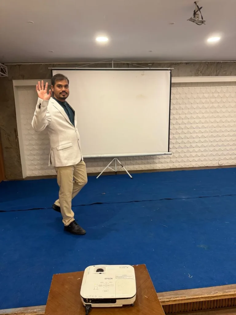 Dr. Mihir Shah giving speech