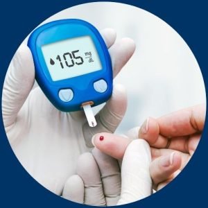 Diabetes machine for checkup
